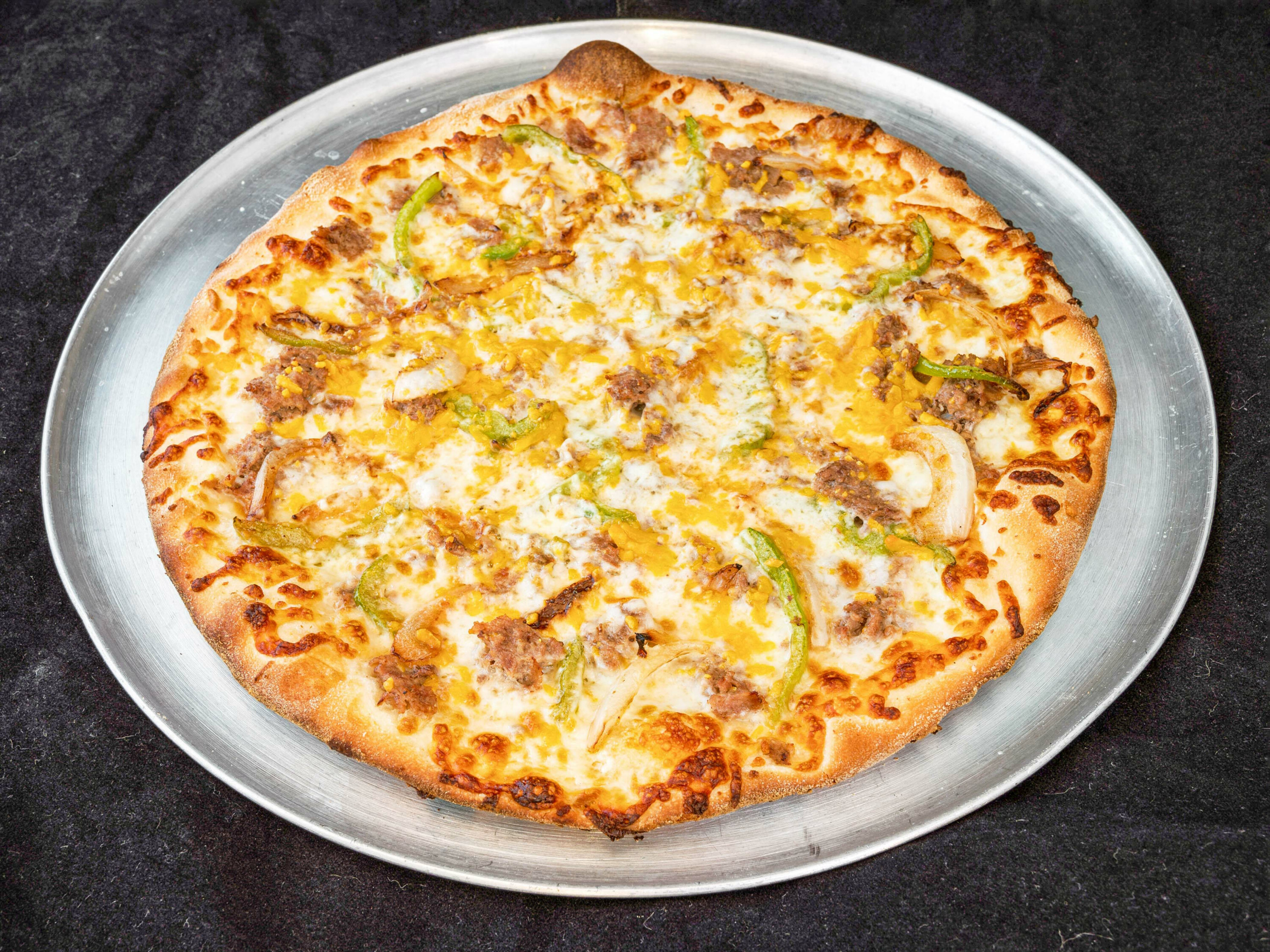 Order Philly Cheese Steak Pizza food online from Bravo NY Pizza store, New Milford on bringmethat.com