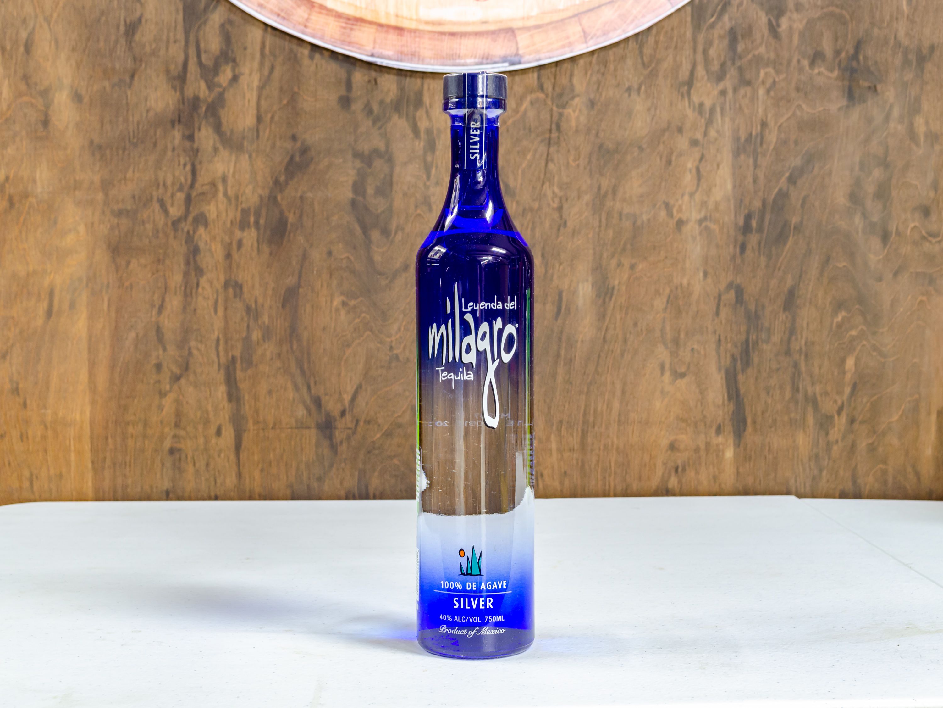Order Milagro Silver, 750 ml. Tequila  food online from Liquorama store, Hyde Park on bringmethat.com