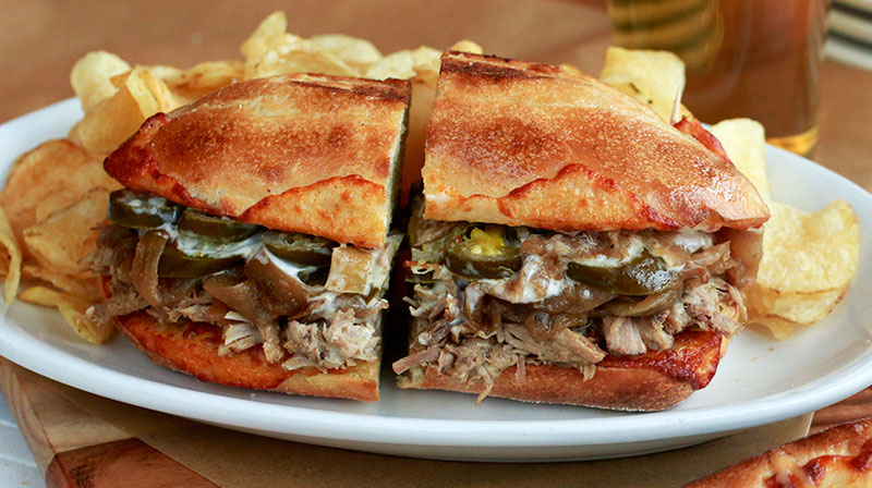 Order Cuban Pulled Pork Sandwich food online from Pies & Pints Kenwood store, Cincinnati on bringmethat.com