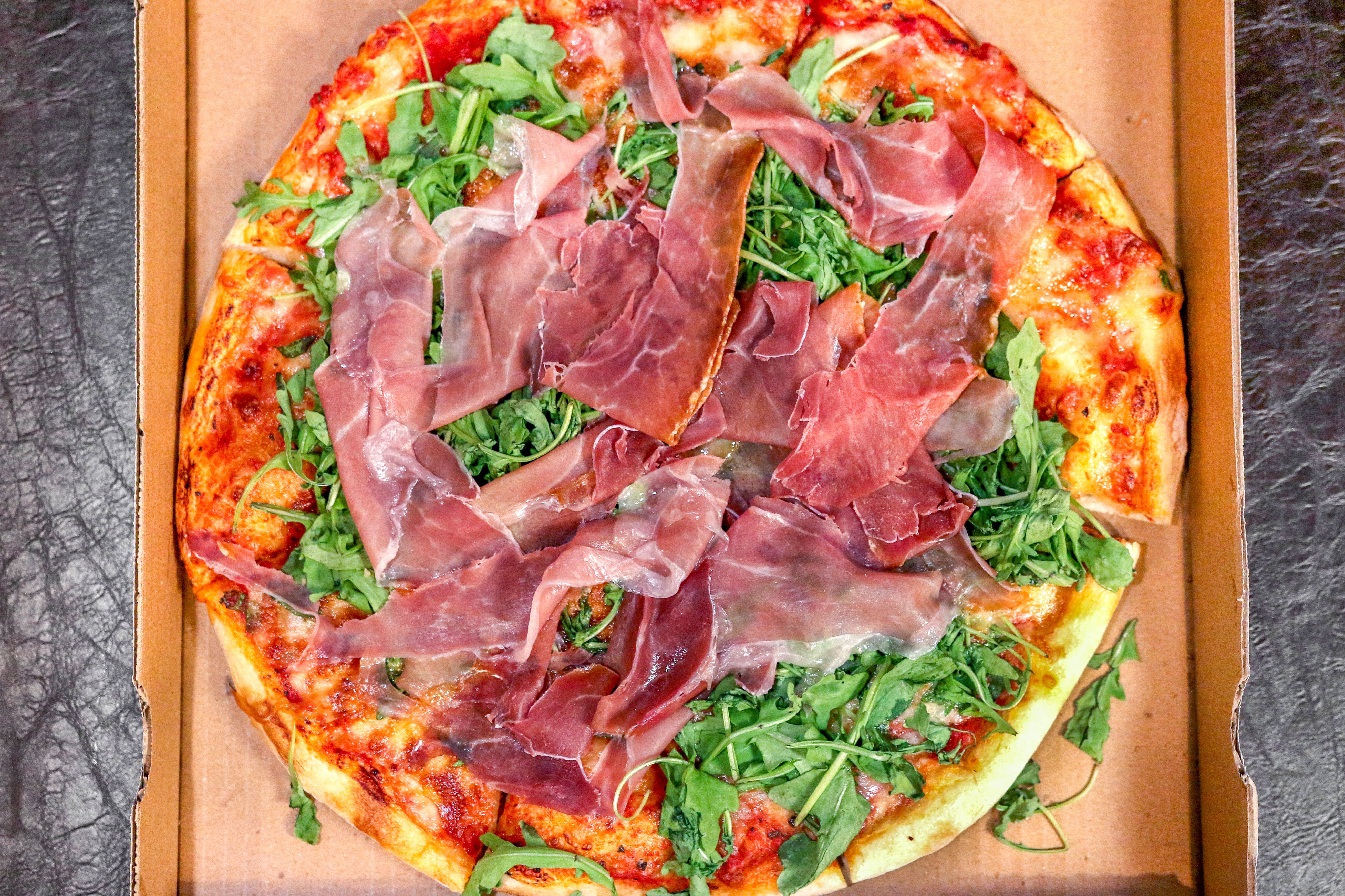 Order Prosciutto & Rucola - Pizza food online from Villa Roma store, Laguna Hills on bringmethat.com