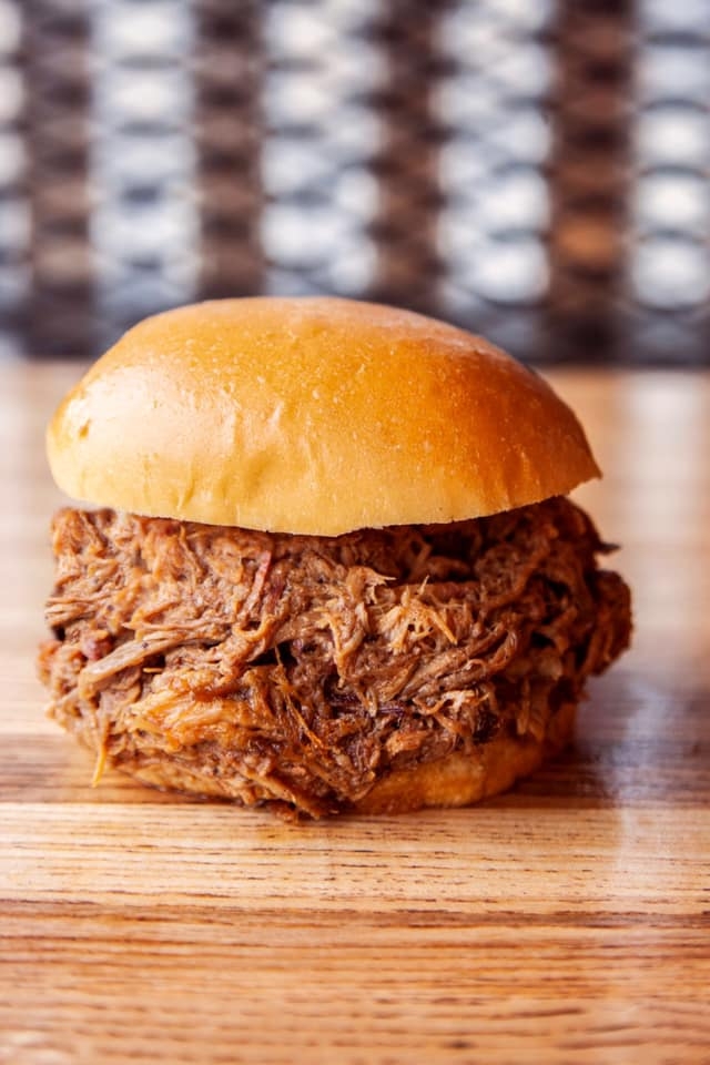 Order Pulled Pork Sandwich food online from Blu's Barbeque & Bbq Catering store, Dallas on bringmethat.com