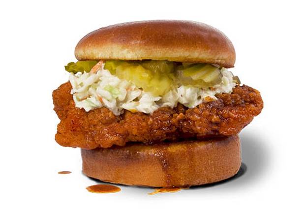 Order Hot Chicken Tender Sandwich food online from Trailer Birds store, Lancaster on bringmethat.com