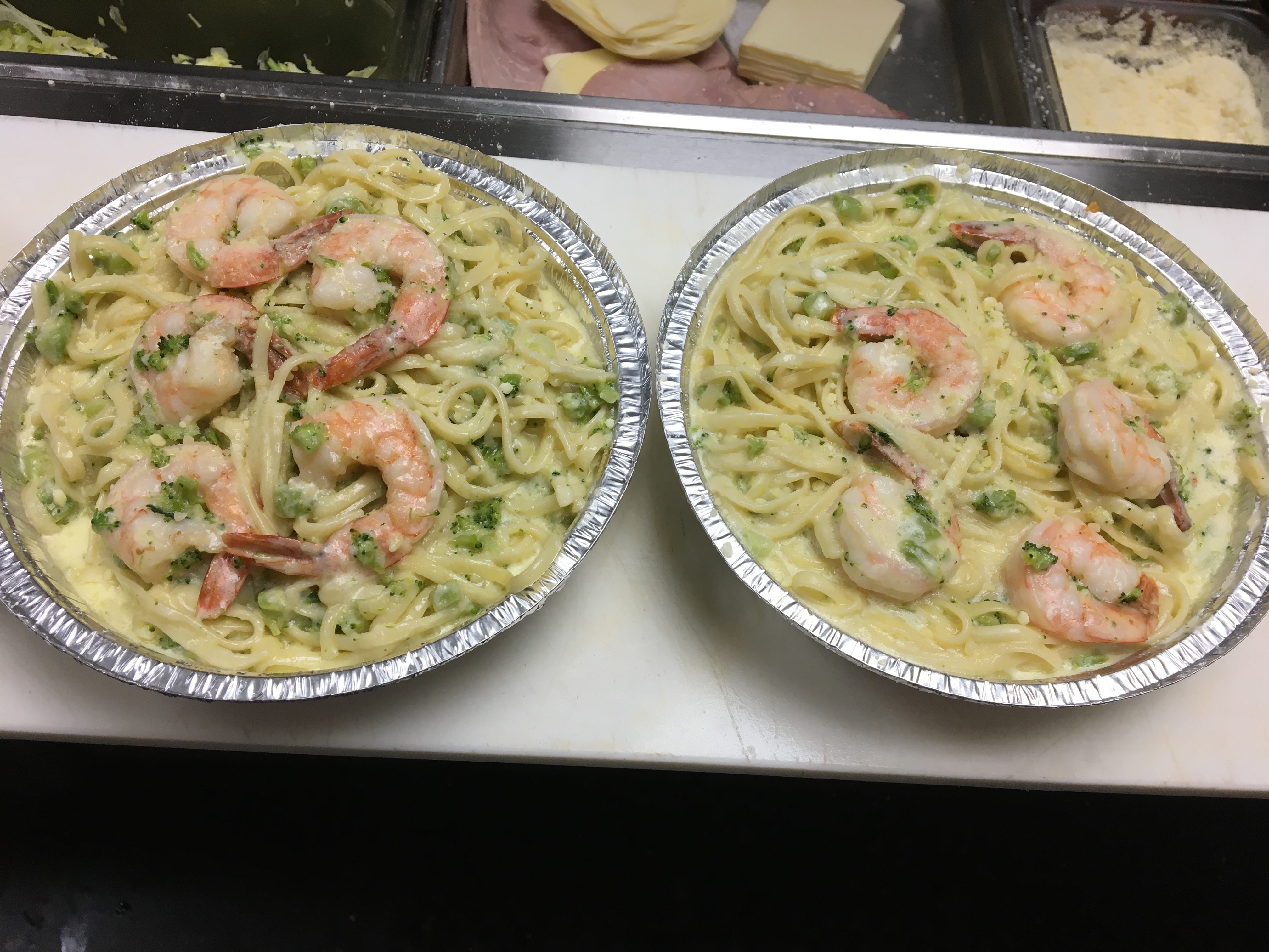 Order Shrimp Broccoli Alfredo food online from Fourno Pizza & Grill store, Drexel Hill on bringmethat.com