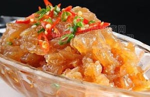 Order G3. Braised Jelly Fish with Ginger Onion 葱爆海蜇头 food online from Garage Restaurant store, San Gabriel on bringmethat.com