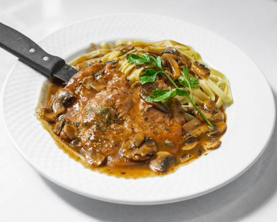 Order L-Veal Marsala food online from Reales Italian Cafe store, Austin on bringmethat.com