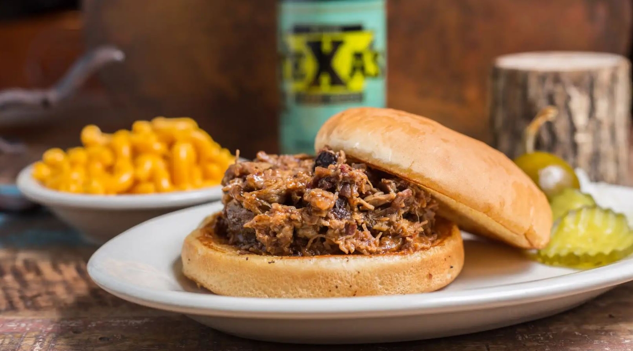 Order Chopped Brisket Sandwich food online from Cousin Barbq store, Crowley on bringmethat.com