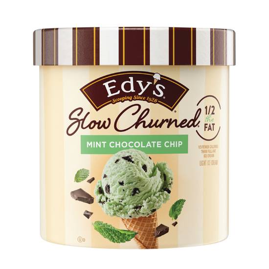 Order Edy's/Dreyer's Slow Churned Mint Chip Light Ice Cream, 1.5 qt food online from Cvs store, DES MOINES on bringmethat.com