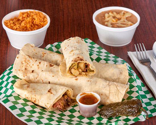 Order Breakfast Burrito Combo  food online from Red Peppers store, El Paso on bringmethat.com