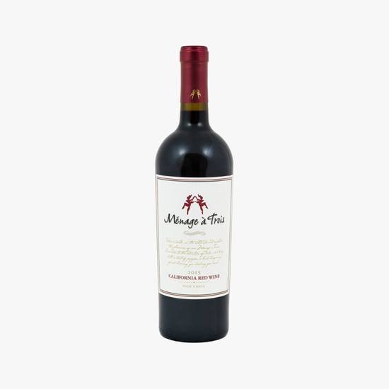 Order Menage A Trois Red 750ml | 14% abv food online from Pink Dot store, Santa Clara on bringmethat.com