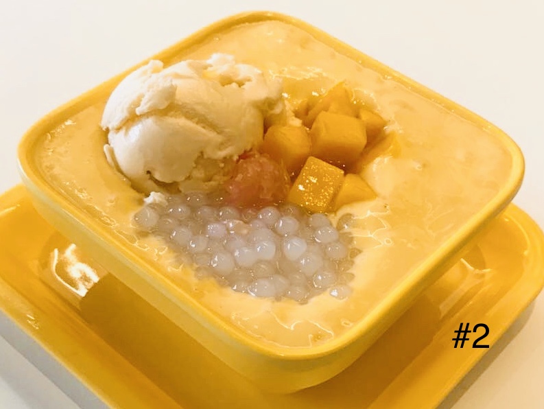 Order 2. Mango Madness with Ice Cream food online from Honey Honey Cafe store, Malden on bringmethat.com