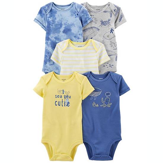 Order carter's® Size 12M 5-Pack Tie-Dye Bodysuits in Blue food online from Bed Bath & Beyond store, Lancaster on bringmethat.com