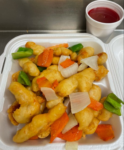 Order CK1. Sweet and Sour Chicken food online from Szechuan Chinese Restaurant store, Dallas on bringmethat.com