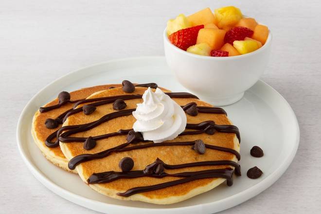 Order Kid's Chocolate Chip Pancakes food online from Bakers Square store, Parma Heights on bringmethat.com