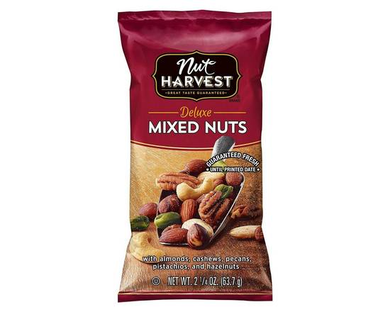 Order Nut Harvest Mixed Nuts (2.75 oz) food online from Checkout Food Stores #47 store, Houston on bringmethat.com