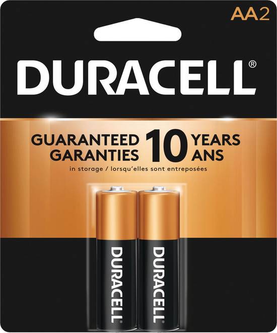 Order Duracell 1.5V Coppertop Alkaline Aa Batteries - Pack Of 2 food online from Pepack Sunoco store, Peapack on bringmethat.com