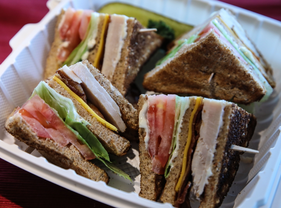Order Turkey Club & Cheese food online from Jines Restaurant store, Rochester on bringmethat.com
