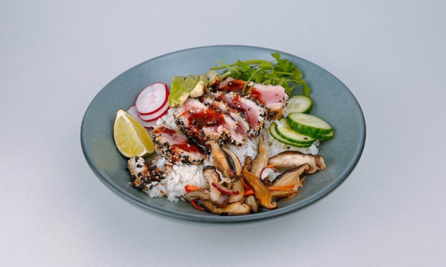 Order Mustard + Sesame Crusted Tuna Bowl food online from Ted Bulletin store, Reston on bringmethat.com