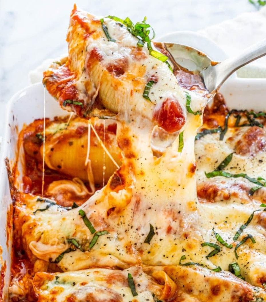 Order Stuffed Shells Catering - Half Tray (8-12 People) food online from Lunetta pizza store, New York on bringmethat.com