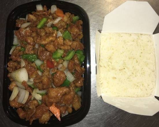 Order 41b. Black Pepper Chicken food online from Panda Garden store, Cookeville on bringmethat.com
