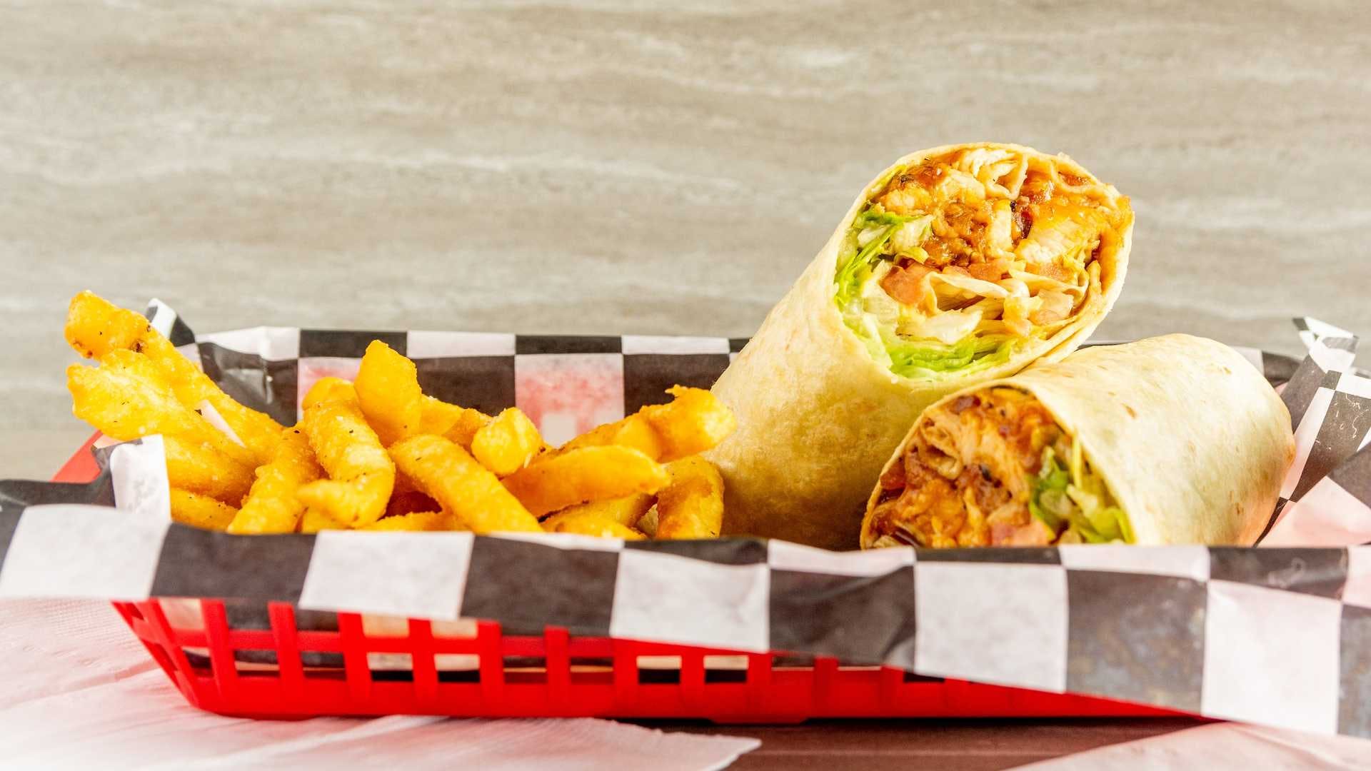 Order Chicken BLT Wrap - Wrap food online from Big Woodys Pizza store, Allentown on bringmethat.com