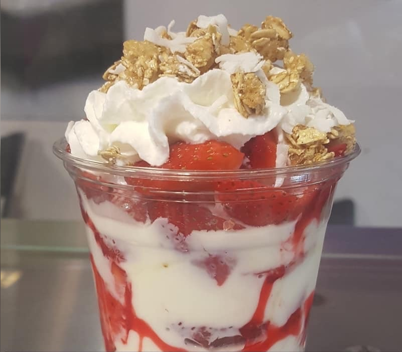 Order Strawberry with Cream food online from La Michoacana + Crepes store, Des Plaines on bringmethat.com