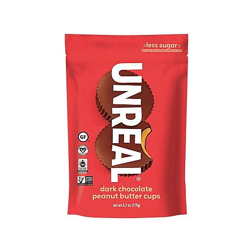 Order Unreal Dark Chocolate Peanut Butter Cups (4.2 OZ) 134398 food online from Bevmo! store, Albany on bringmethat.com