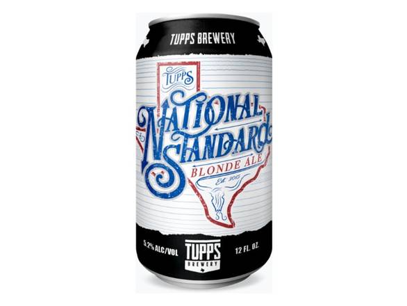 Order TUPPS Brewery National Standard Blonde Ale - 6x 12oz Cans food online from Goody Goody Liquor store, Addison on bringmethat.com