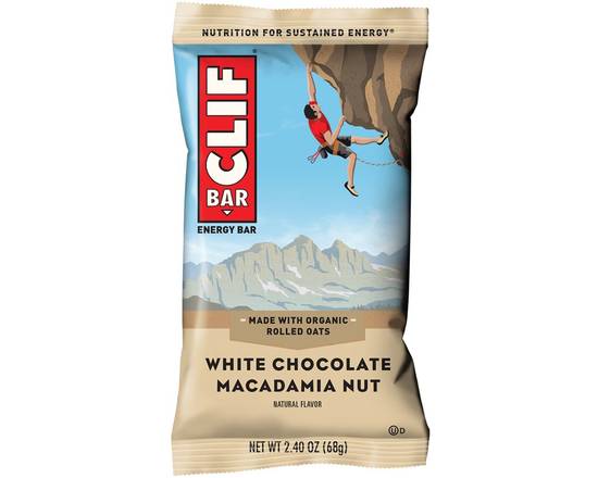 Order Clif Bar White Choc Macadamia 2.4oz food online from Rocket store, Palm Springs on bringmethat.com