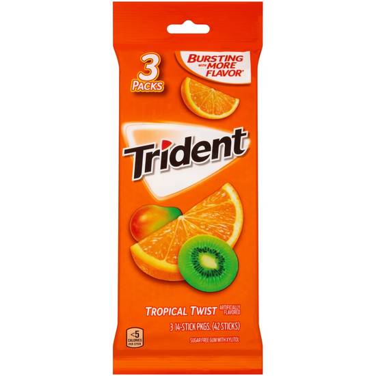 Order Trident Multipack Gum, Tropical Twist, 42 CT food online from Cvs store, AURORA on bringmethat.com