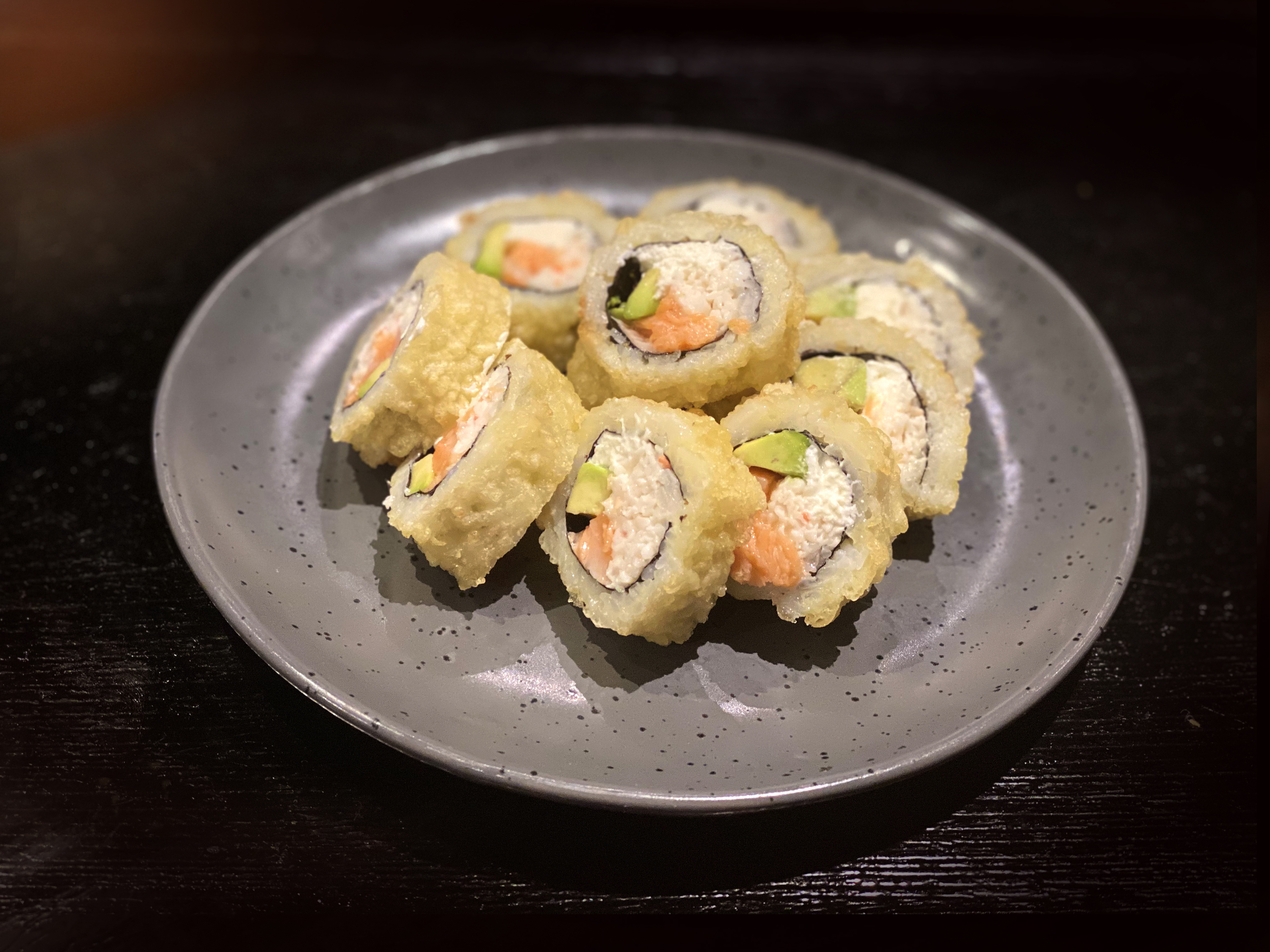 Order T10. Vegas Tempura Roll food online from Hikari Sushi And Ramen store, Corona on bringmethat.com
