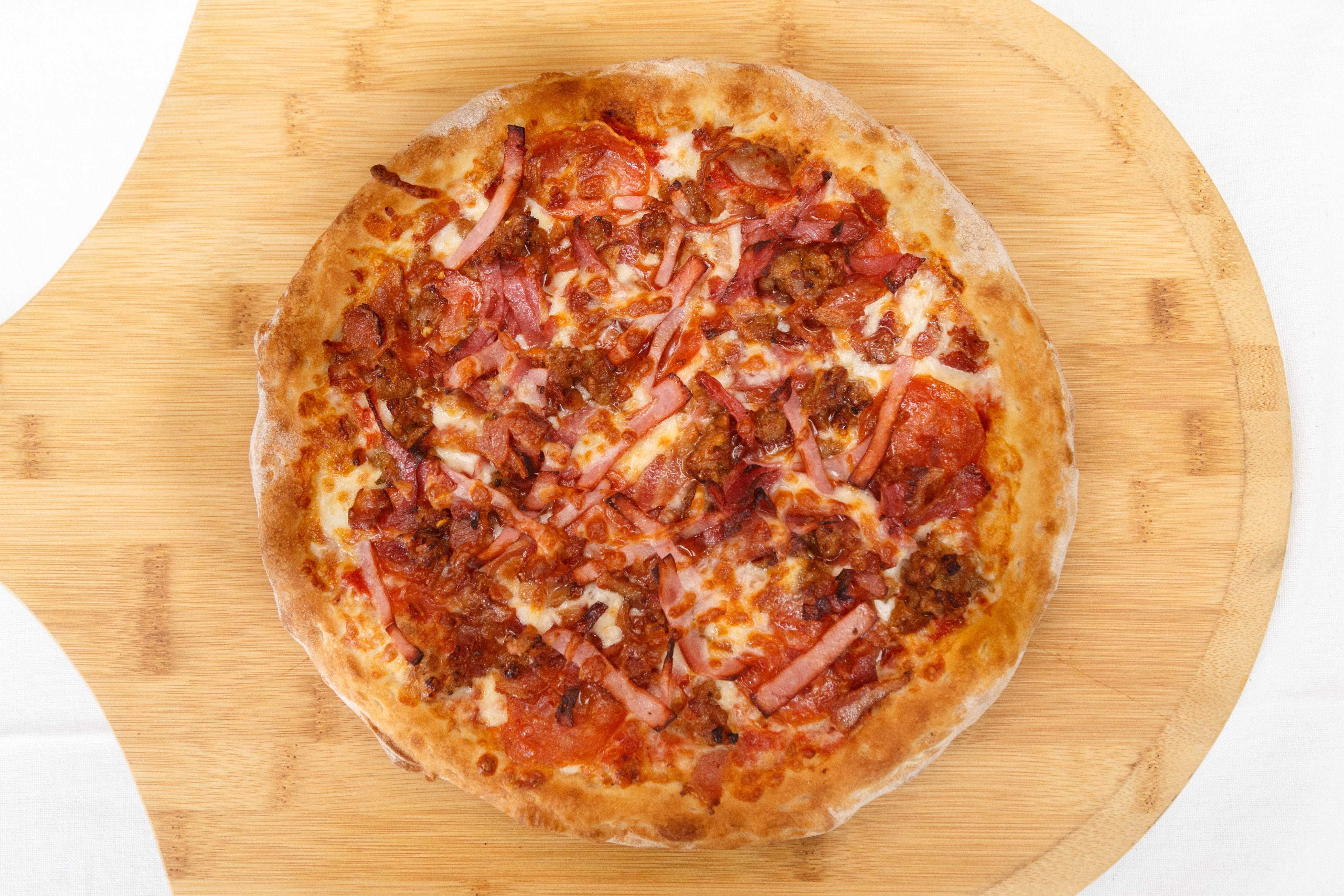 Order Meat Supreme Pizza - Small 10'' (6 Cut) food online from Pizza Pronto store, Pittsburgh on bringmethat.com