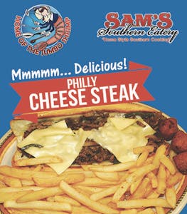 Order  3. Philly Cheese Steak Sandwich food online from Sam Southern Eatery store, Clinton on bringmethat.com