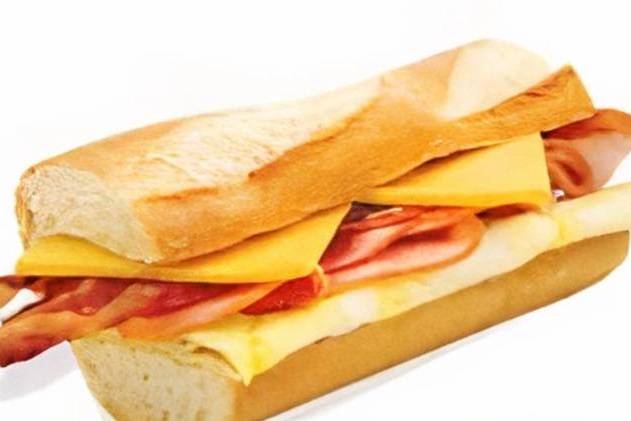 Order 80. Egg and Cheese Sandwich on a Baguette food online from Lee Sandwiches store, San Jose on bringmethat.com