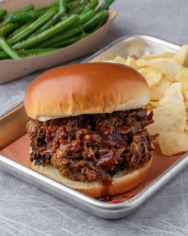 Order Beef Brisket Sandwich Combo food online from Local Smoke Bbq store, Neptune on bringmethat.com