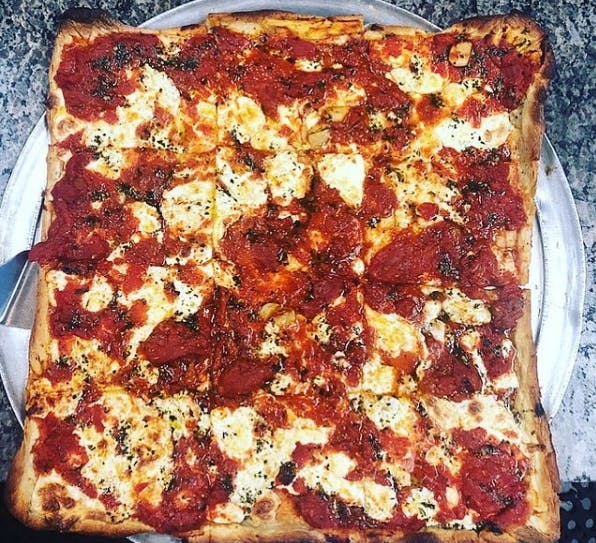 Order Grandma's Pizza - 16" food online from Phil's Pizzeria & Restaurant store, Montvale on bringmethat.com