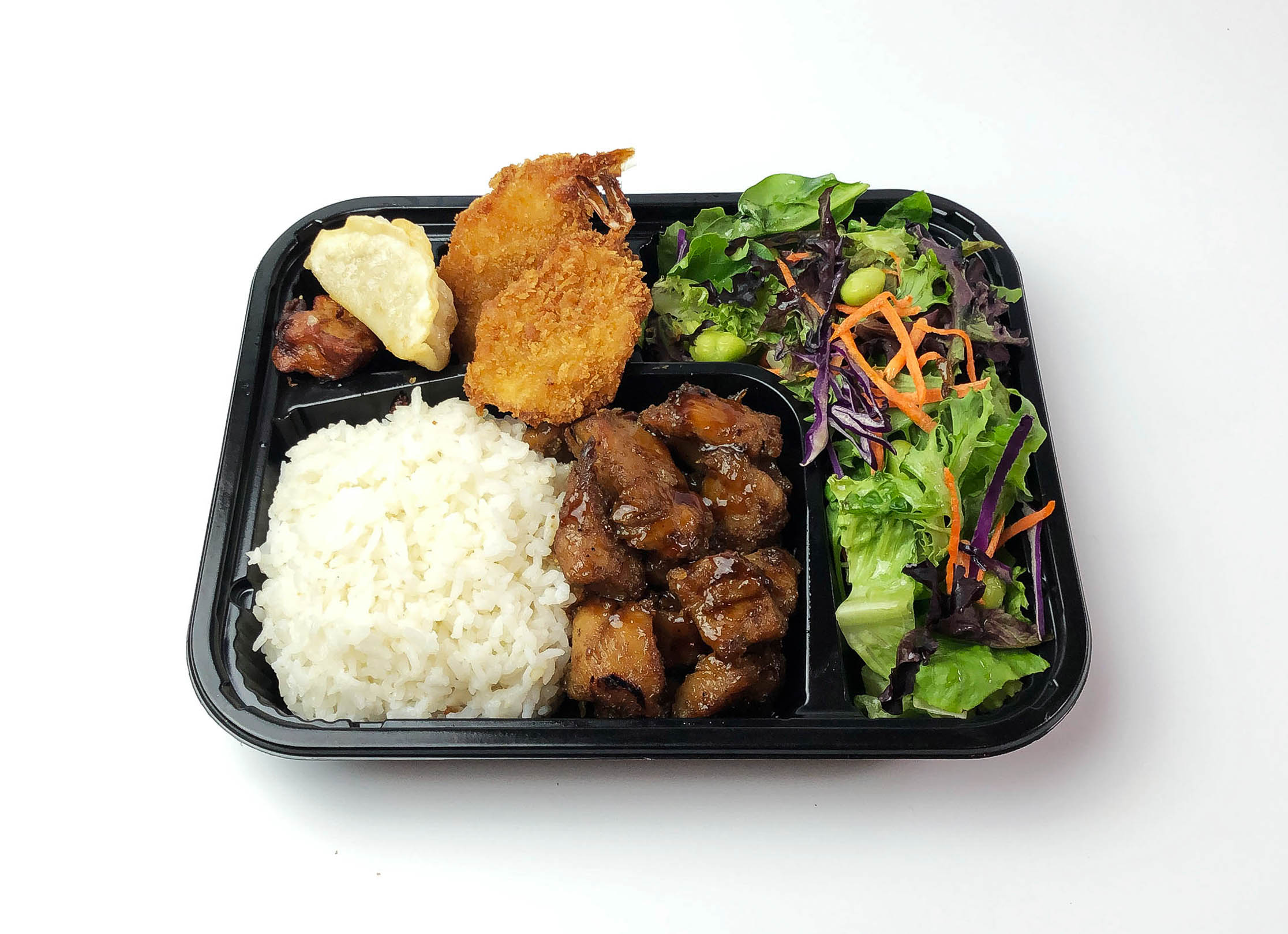 Order #8 Teriyaki Chicken & Fried Shrimp food online from I Heart Bento store, Cupertino on bringmethat.com