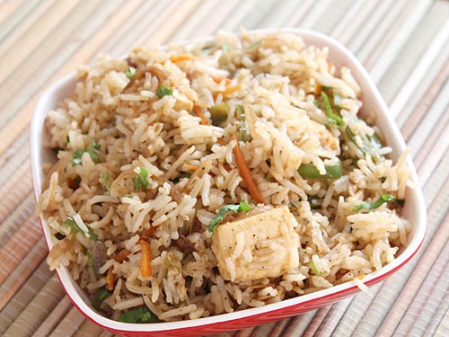 Order Paneer Fried Rice food online from Swad Indian and Nepalese Cousine store, Fort Worth on bringmethat.com