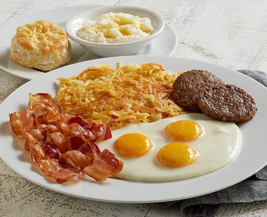 Order Smokehouse Platter food online from Huddle House store, Owens Cross Roads on bringmethat.com