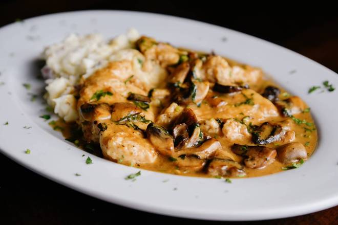 Order Chicken Marsala food online from Moretti's Ristorante and Pizzeria store, Lake in the Hills on bringmethat.com