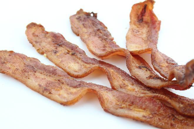 Order Premium Thick Cut Bacon food online from Scramblers store, North Olmsted on bringmethat.com