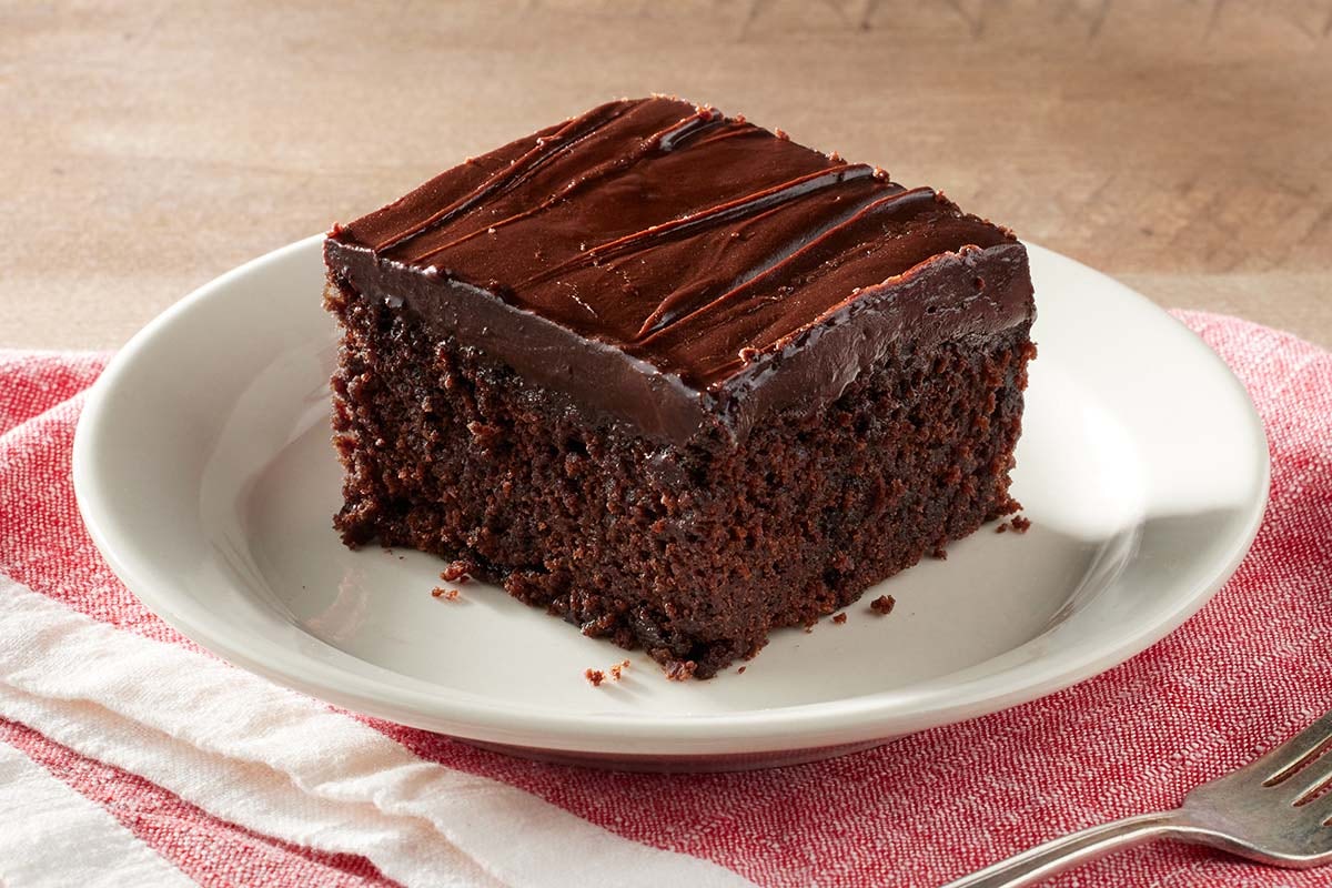 Order Double Chocolate Fudge Coca-Cola® Cake food online from Cracker Barrel Old Country Store store, Adairsville on bringmethat.com