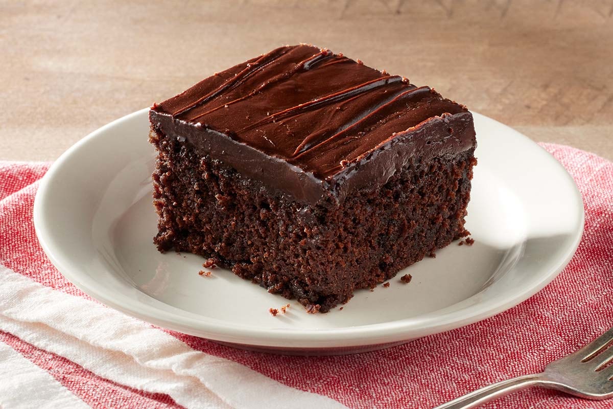 Order Double Chocolate Fudge Coca-Cola® Cake food online from Cracker Barrel Old Country Store store, Dalton on bringmethat.com