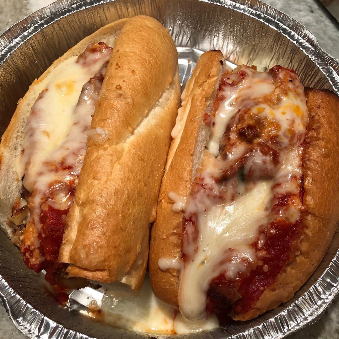Order Chicken Parmesan Hero food online from 3 Brothers Pizza Cafe store, Farmingdale on bringmethat.com