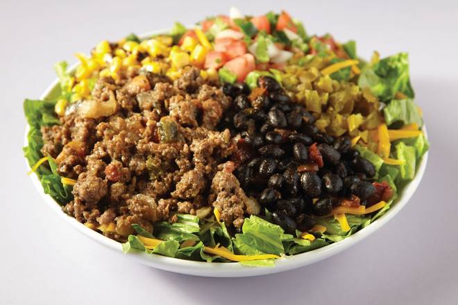 Order The Tex-Mex Flex Salad food online from Savage Burrito store, Orland Park on bringmethat.com