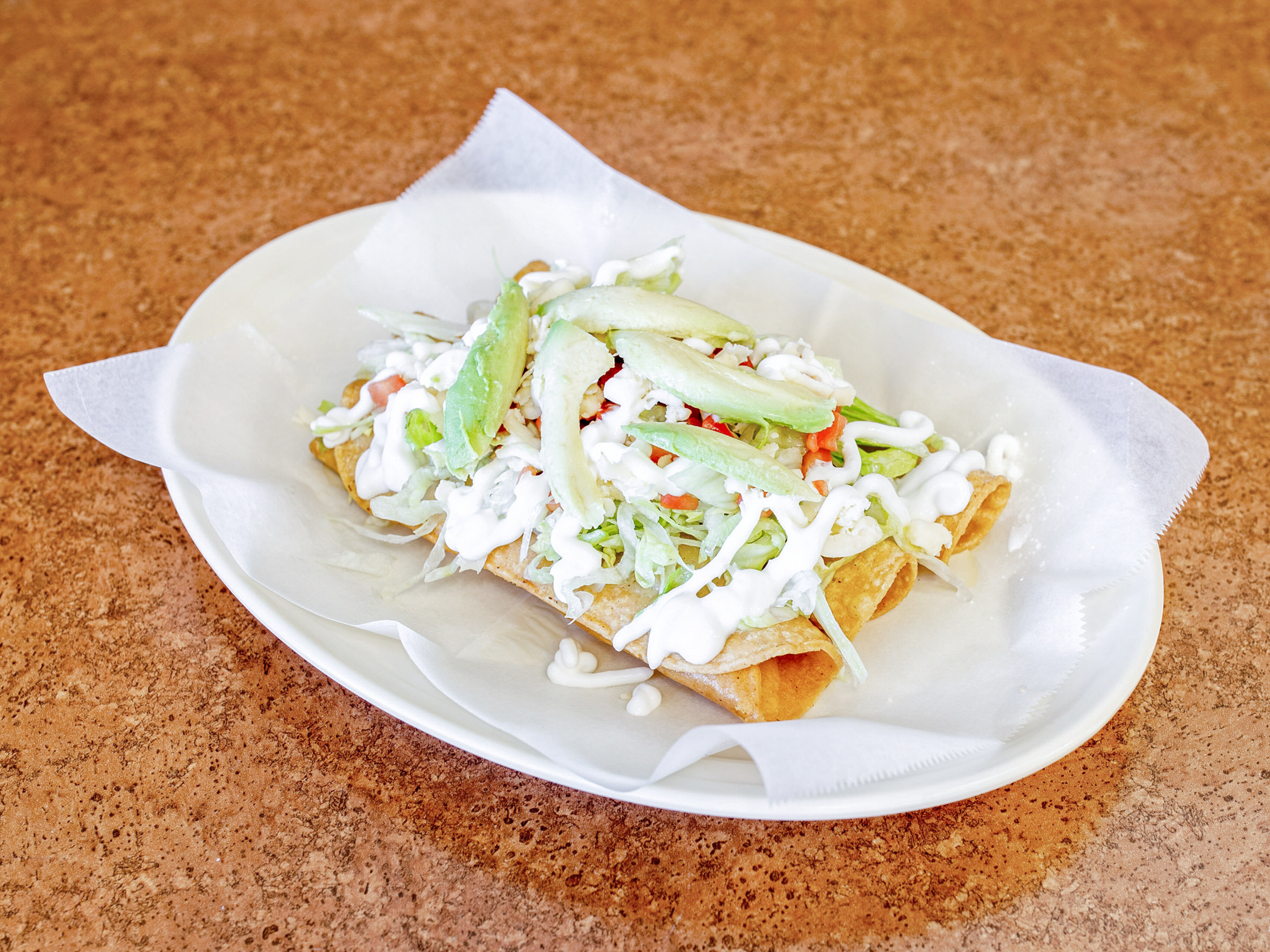 Order 5 Flautas food online from Mr Burrito #2 store, Chicago Heights on bringmethat.com