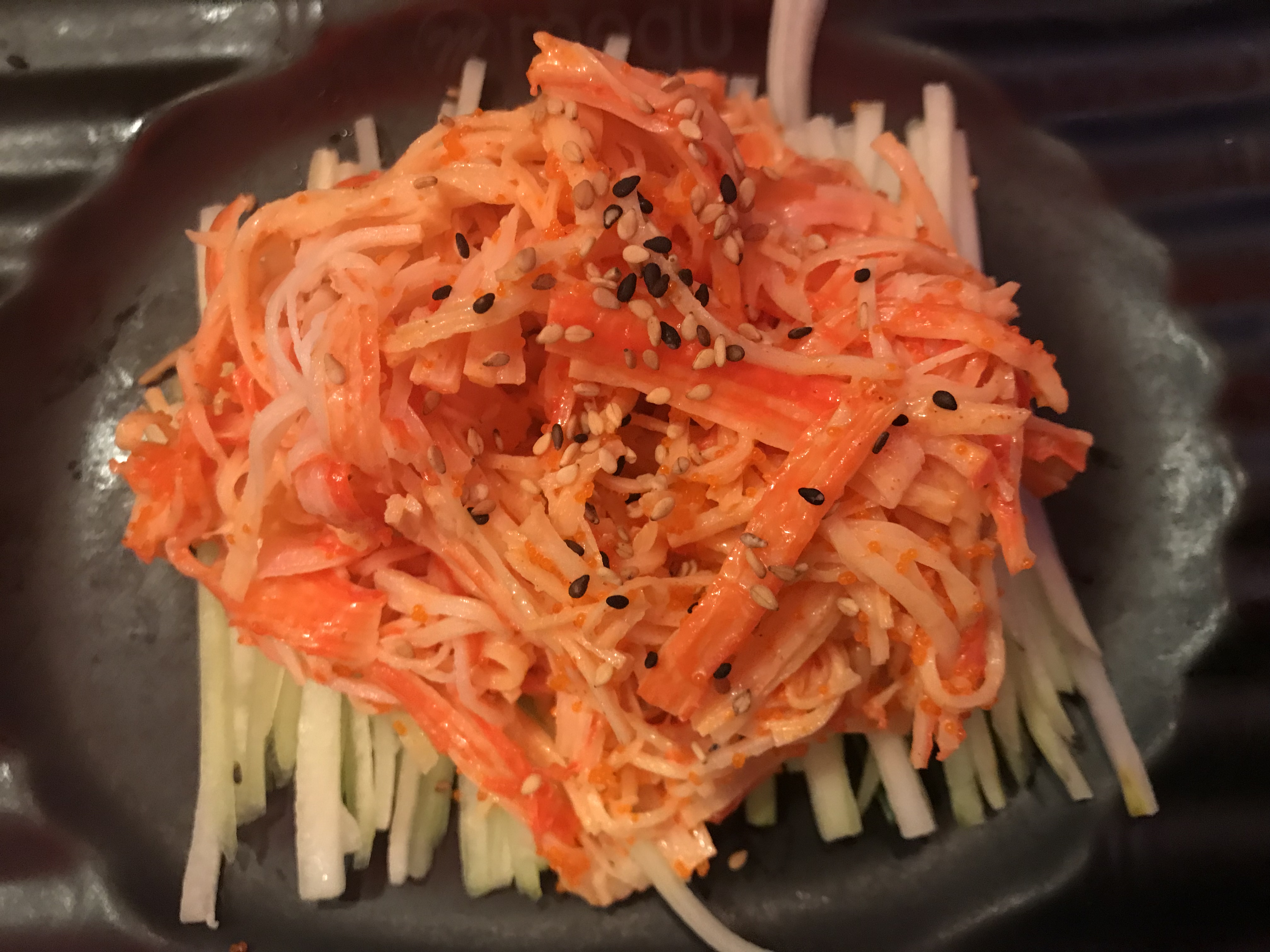 Order Spicy Kani Salad food online from Megu Sushi store, Ventnor City on bringmethat.com