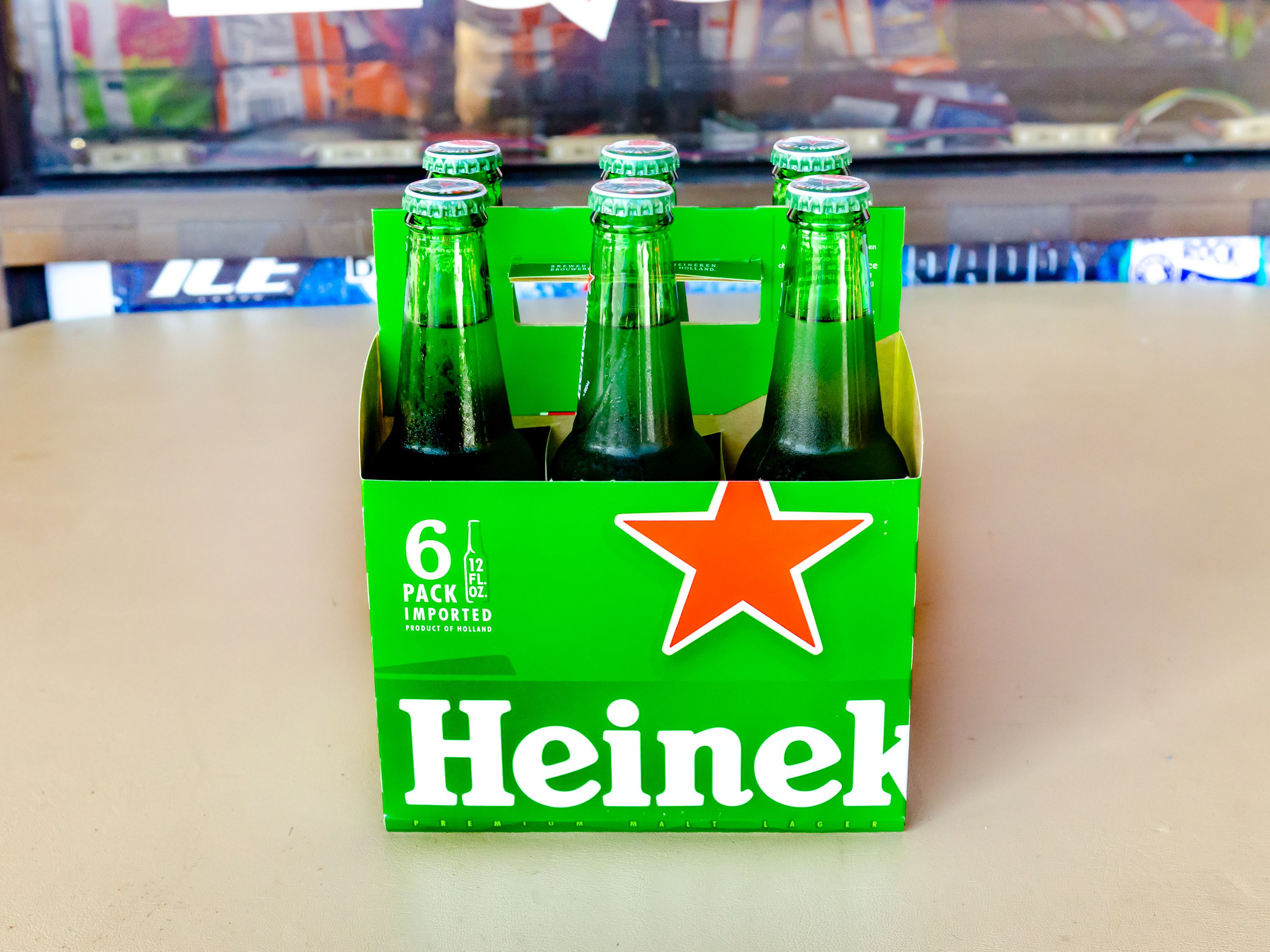 Order 6 Pack of 12 oz. Bottled Heineken Beer  food online from Milano Liquor store, Oceanside on bringmethat.com