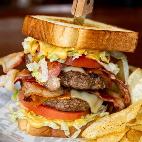 Order The Big Beefy Burger food online from Wild Wing Cafe store, Hilton Head Island on bringmethat.com