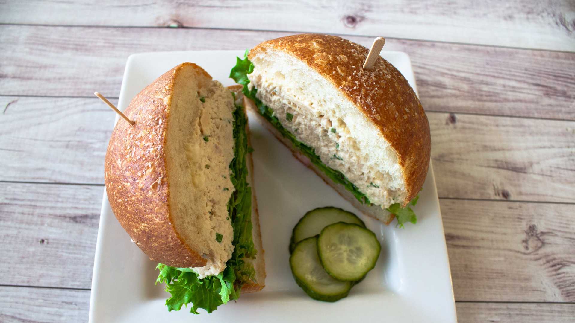 Order Albacore Tuna Salad Sandwich food online from Rustic Bakery store, Novato on bringmethat.com