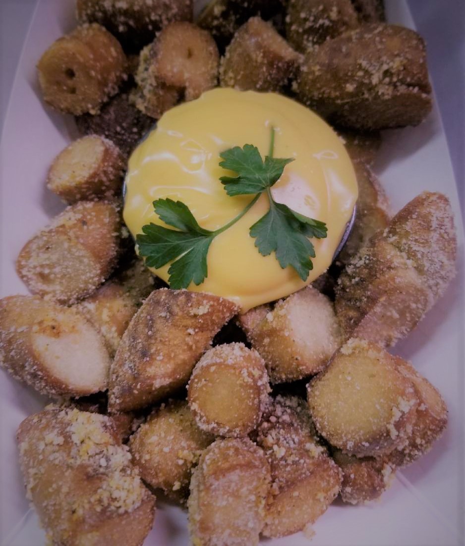 Order Garlic Parm Pretzel Bombs food online from Curbin Cuisine store, Des Moines on bringmethat.com